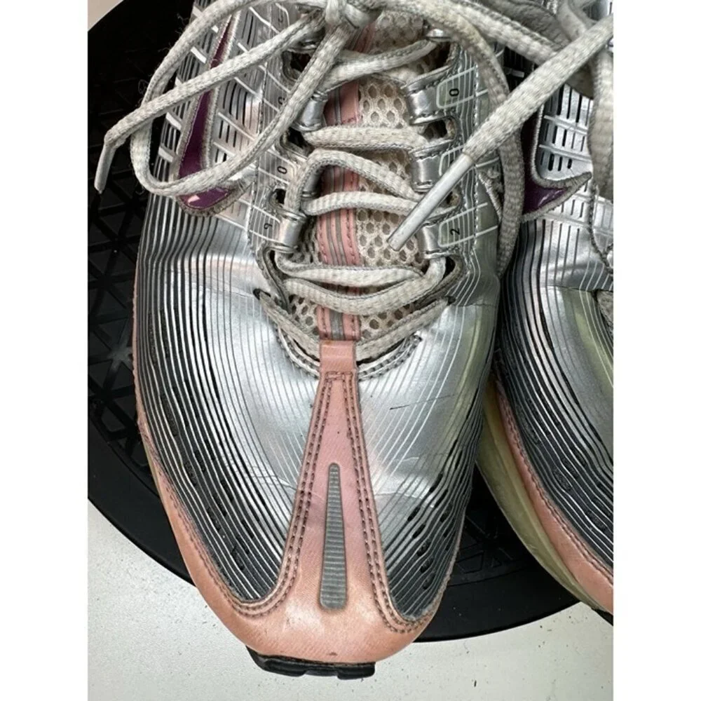 Nike 310909-051 Air Max 360 Women's Silver & Pink Sneakers Sz 8.5 US